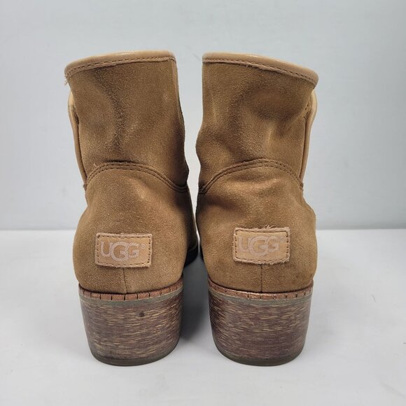 UGG Darling Women's Brown Ankle Boots S/N 1004367 US Size 8 - Picture 4 of 9